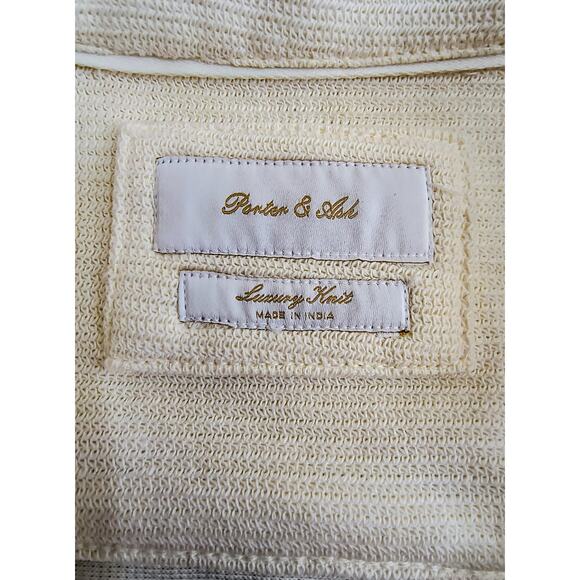 Porter and Ash Men's Cream Colored Button Down Shirt NWT Size M - Picture 6 of 13